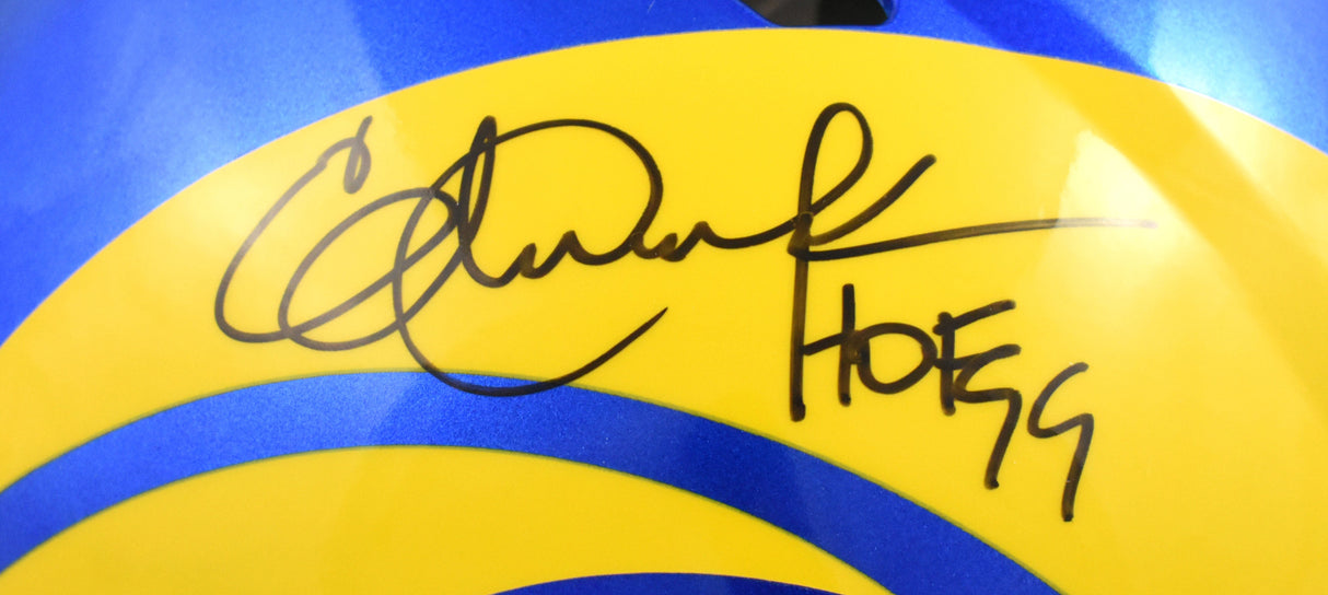 Eric Dickerson Signed Rams F/S 2020 Speed Authentic Helmet - *Decal Damage BAS
