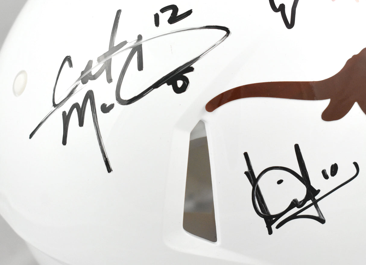 Texas Longhorns Quad Legends F/S Speed Authentic Helmet - Beckett W Holo *Smear