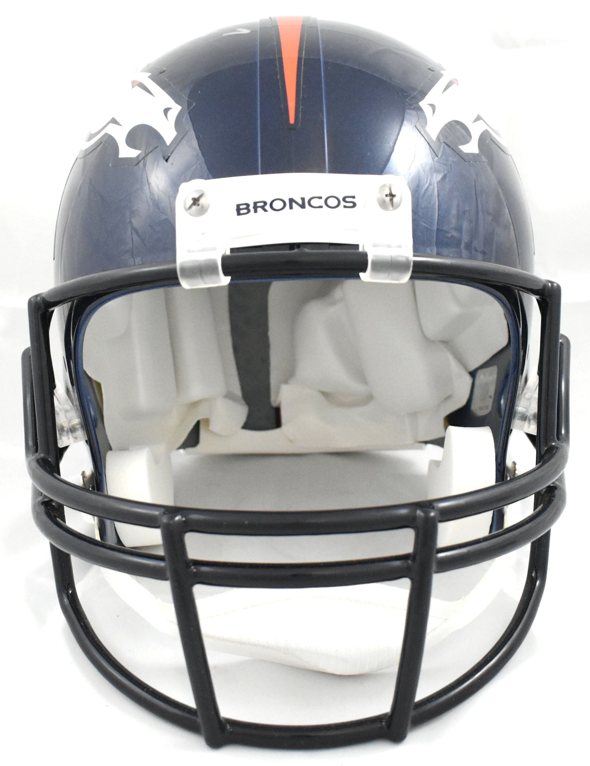 John Elway Signed Denver Broncos F/S VSR4 Helmet - Beckett W *Silver *Bad decal