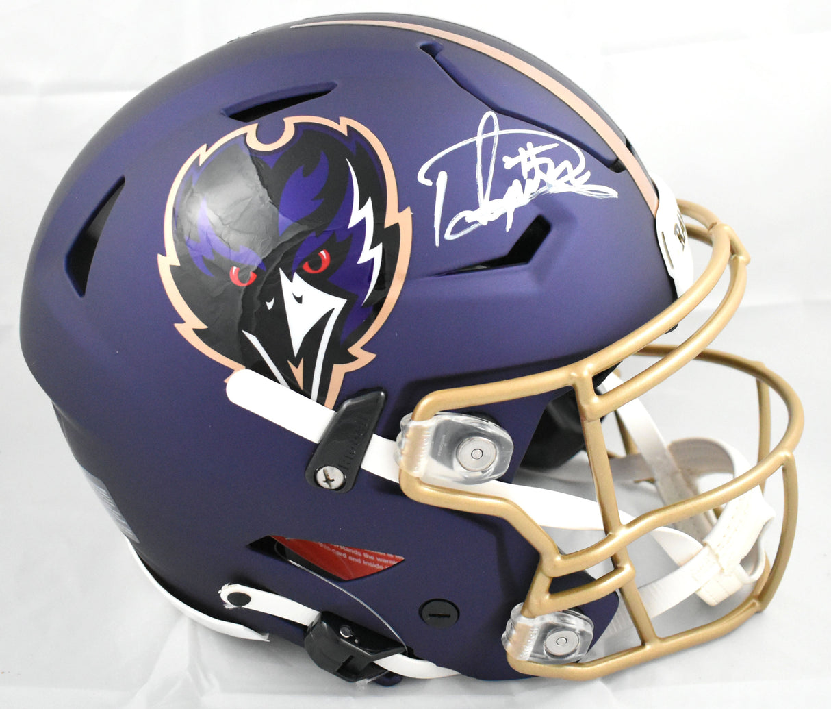 Derrick Henry Signed Baltimore Ravens F/S Alt 24 Speedflex Helmet Beckett W Holo