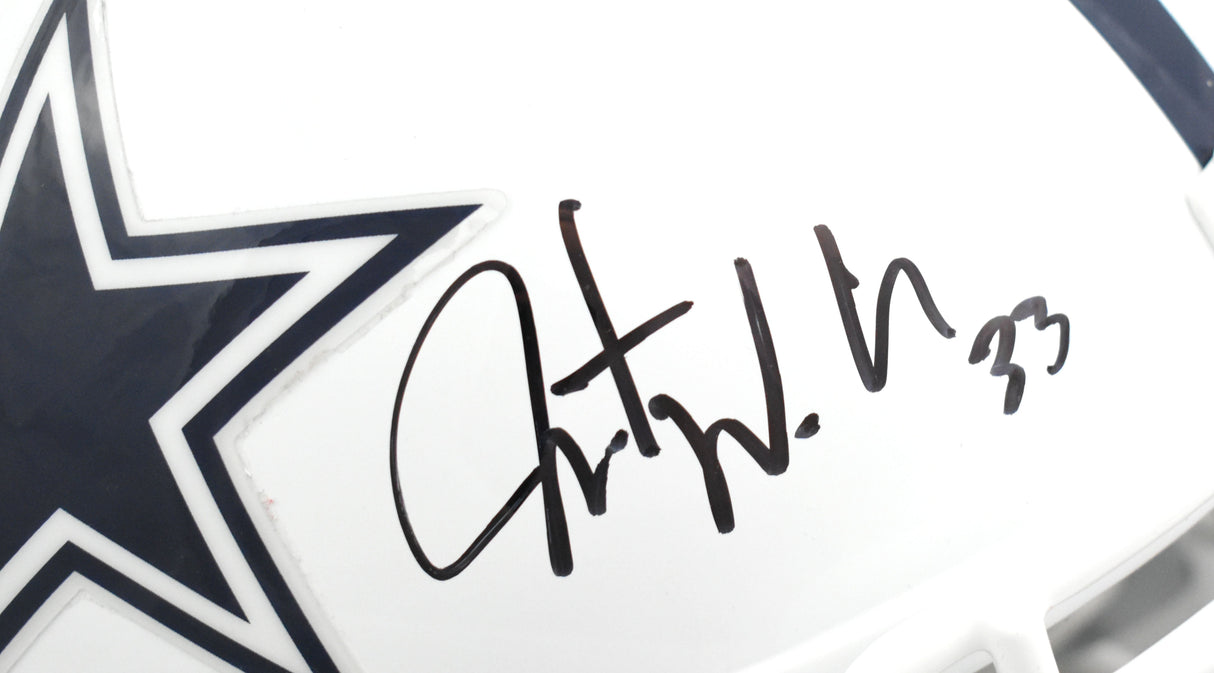 Javonte Williams Signed Dallas Cowboys F/S Alt 22 Speed Helmet- Beckett W Holo