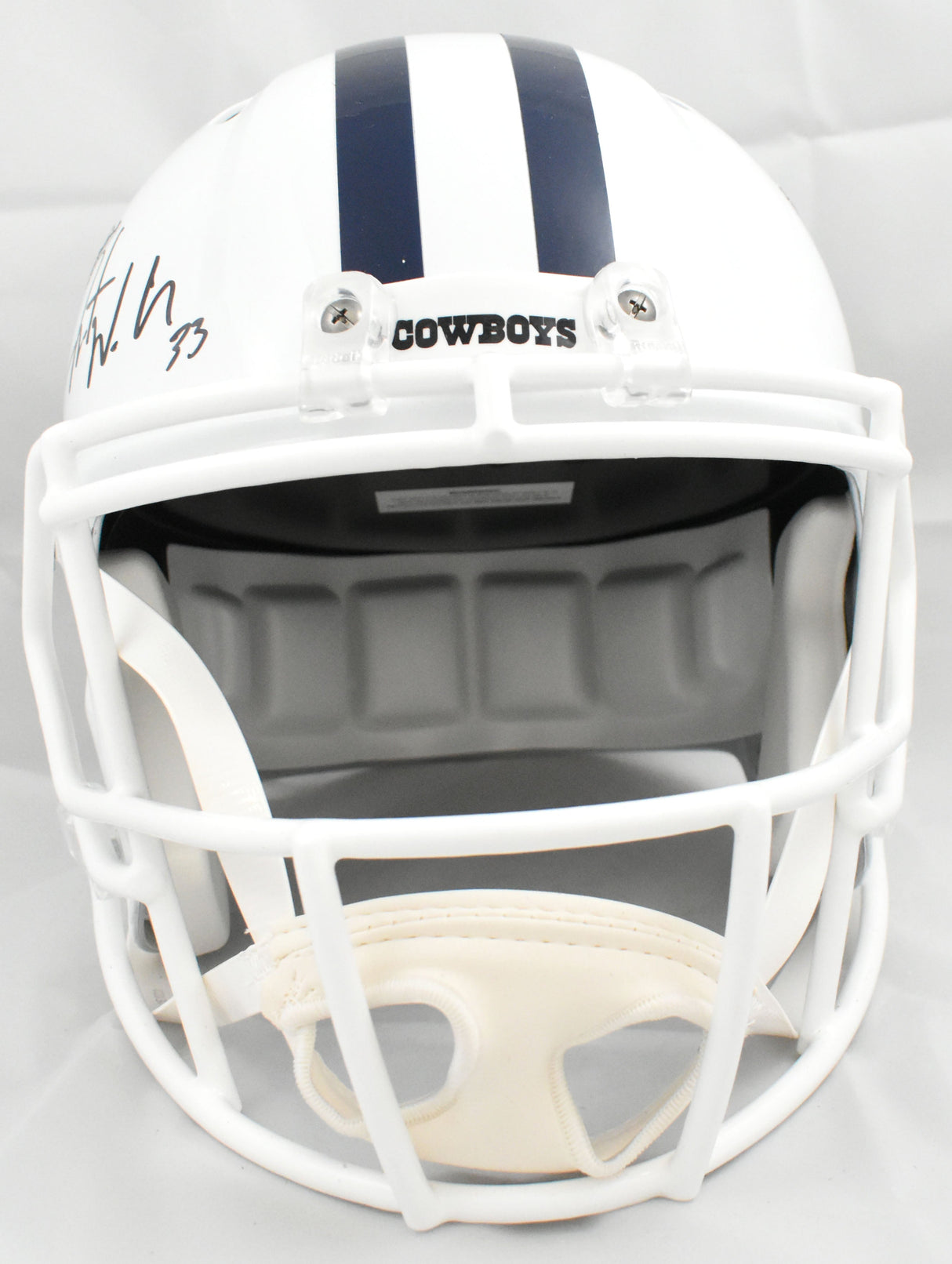 Javonte Williams Signed Dallas Cowboys F/S Alt 22 Speed Helmet- Beckett W Holo