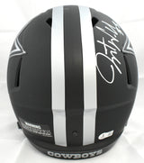 Javonte Williams Signed Dallas Cowboys F/S Eclipse Speed Helmet- Beckett W Holo
