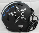 Javonte Williams Signed Cowboys F/S Eclipse Speed Helmet - Beckett W Holo *Blue