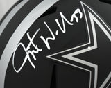 Javonte Williams Signed Cowboys F/S Eclipse Speed Helmet- Beckett W Holo *Damage