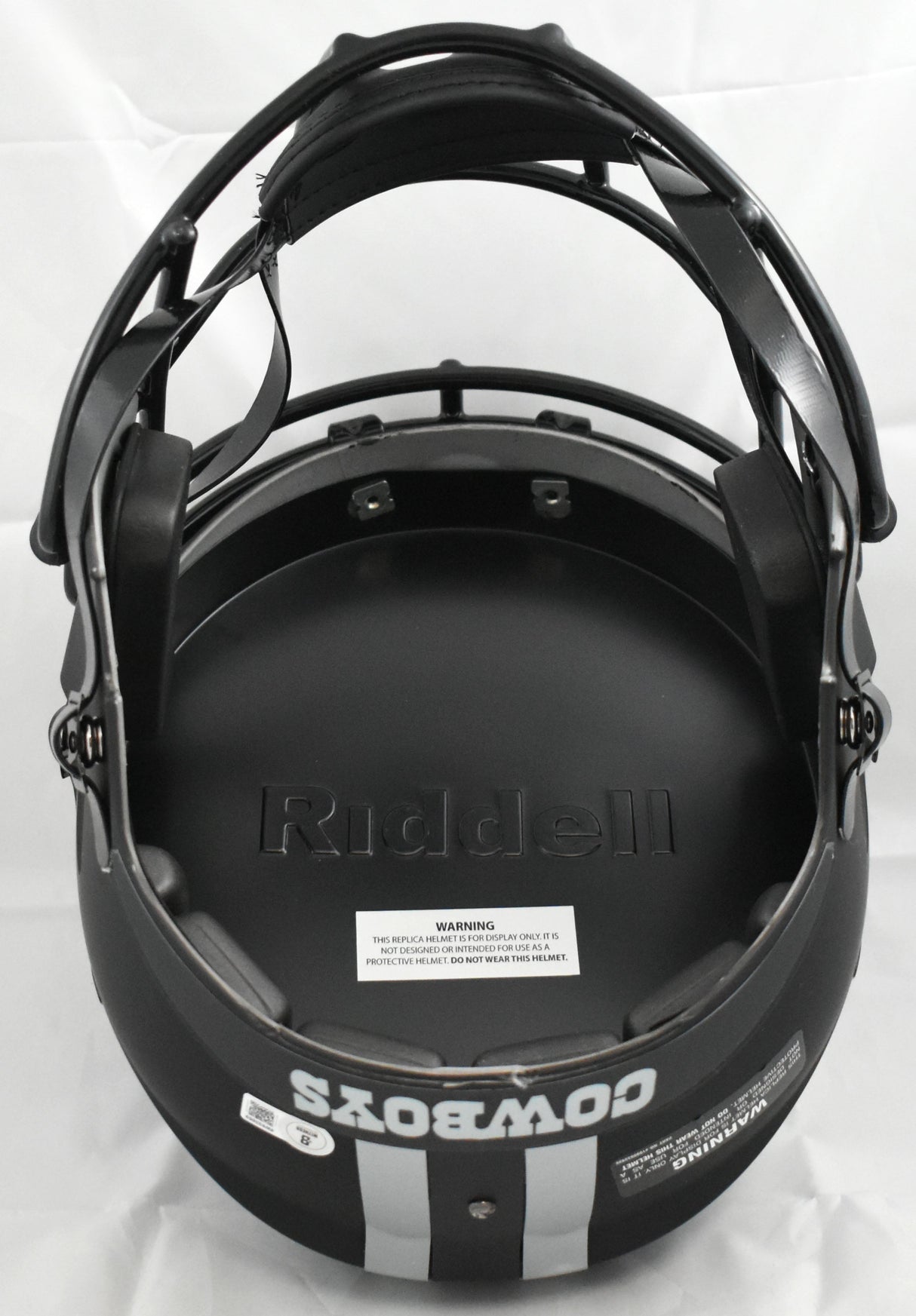 Javonte Williams Signed Cowboys F/S Eclipse Speed Helmet- Beckett W Holo *Damage