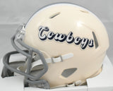 Javonte Williams Signed Dallas Cowboys Retro Speed Mini Helmet - Beckett W Holo