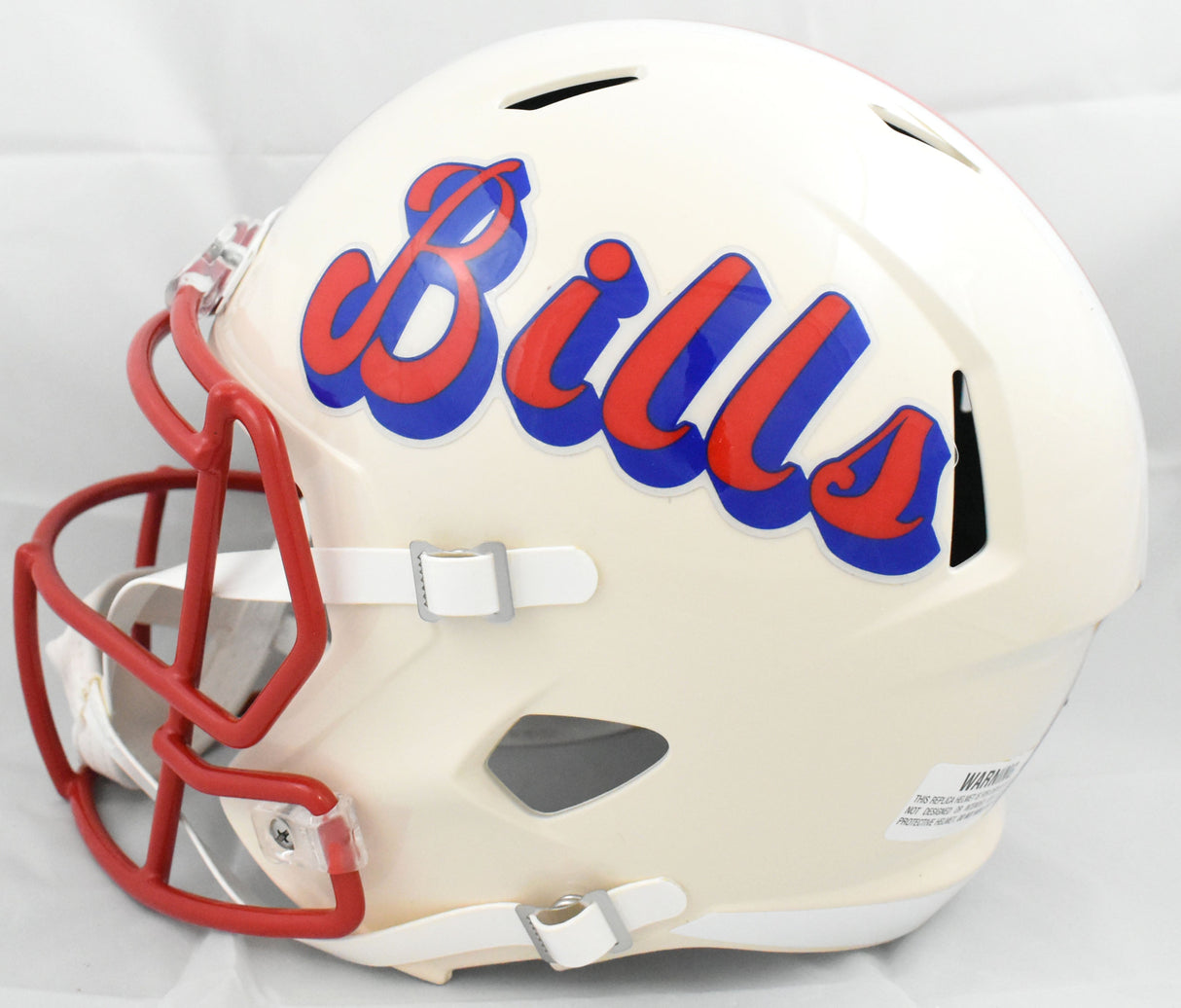 James Cook Autographed Buffalo Bills F/S Retro Speed Helmet - JSA W *Red
