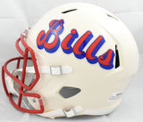 James Cook Autographed Buffalo Bills F/S Retro Speed Helmet - JSA W *Red