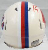 James Cook Autographed Buffalo Bills Retro Speed Mini Helmet - JSA W *Red