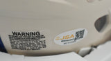 James Cook Autographed Buffalo Bills Retro Speed Mini Helmet - JSA W *Red