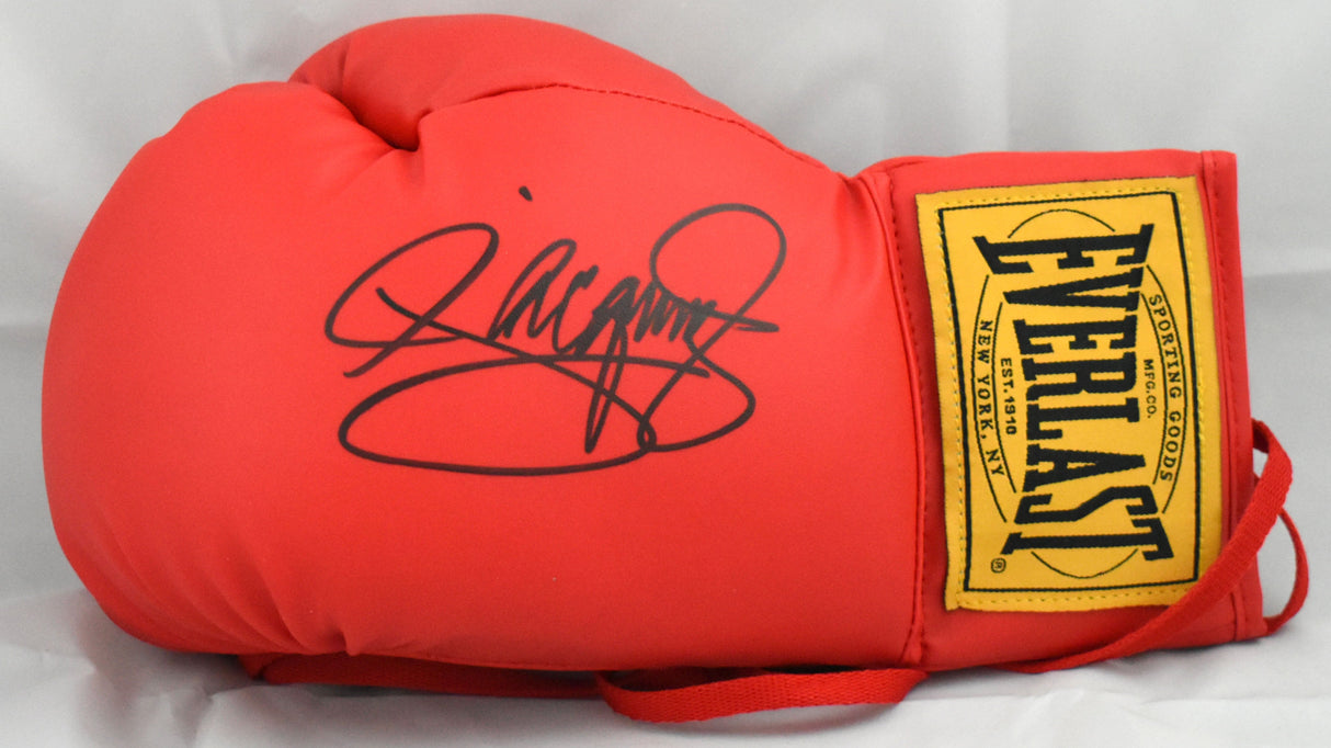 Manny Pacquiao Autographed Red Everlast Boxing Glove *Left - Beckett W Hologram