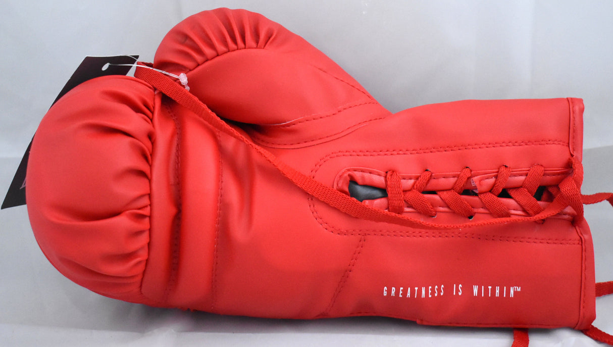 Oscar De La Hoya Autographed Red Everlast Boxing Glove *Right - JSA W