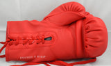 Oscar De La Hoya Autographed Red Everlast Boxing Glove *Left - JSA W