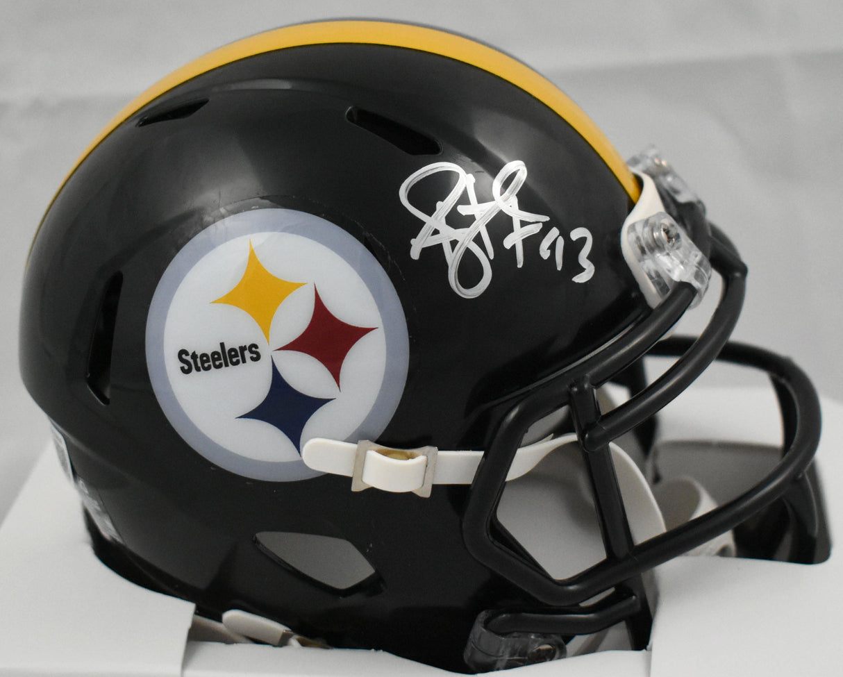 Troy Polamalu Autographed Pittsburgh Steelers Speed Mini Helmet - Beckett Holo