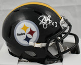 Troy Polamalu Autographed Pittsburgh Steelers Speed Mini Helmet - Beckett Holo