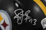 Troy Polamalu Autographed Pittsburgh Steelers Speed Mini Helmet - Beckett Holo