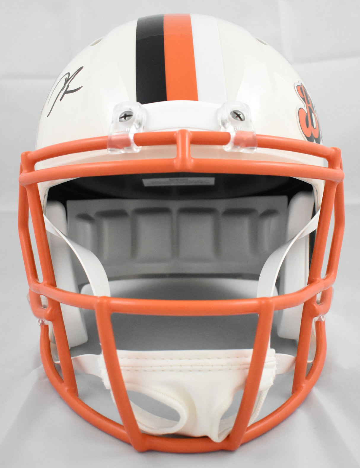 Chad Johnson Autographed Cincinnati Bengals F/S Retro Speed Helmet - Beckett Holo