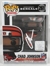 Chad Johnson Autographed Cincinnati Bengals Funko Pop #261 - Beckett Holo