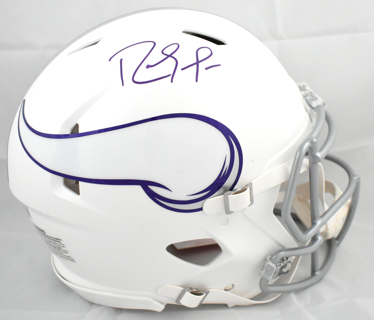 Randy Moss Autographed Vikings F/S ALT Speed Authentic Helmet - Beckett W Holo
