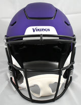 Justin Jefferson Autographed Vikings F/S SpeedFlex Helmet-Beckett W Holo *Yellow