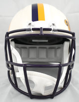 Justin Jefferson Autographed Vikings F/S Retro Speed Helmet - Beckett W Holo