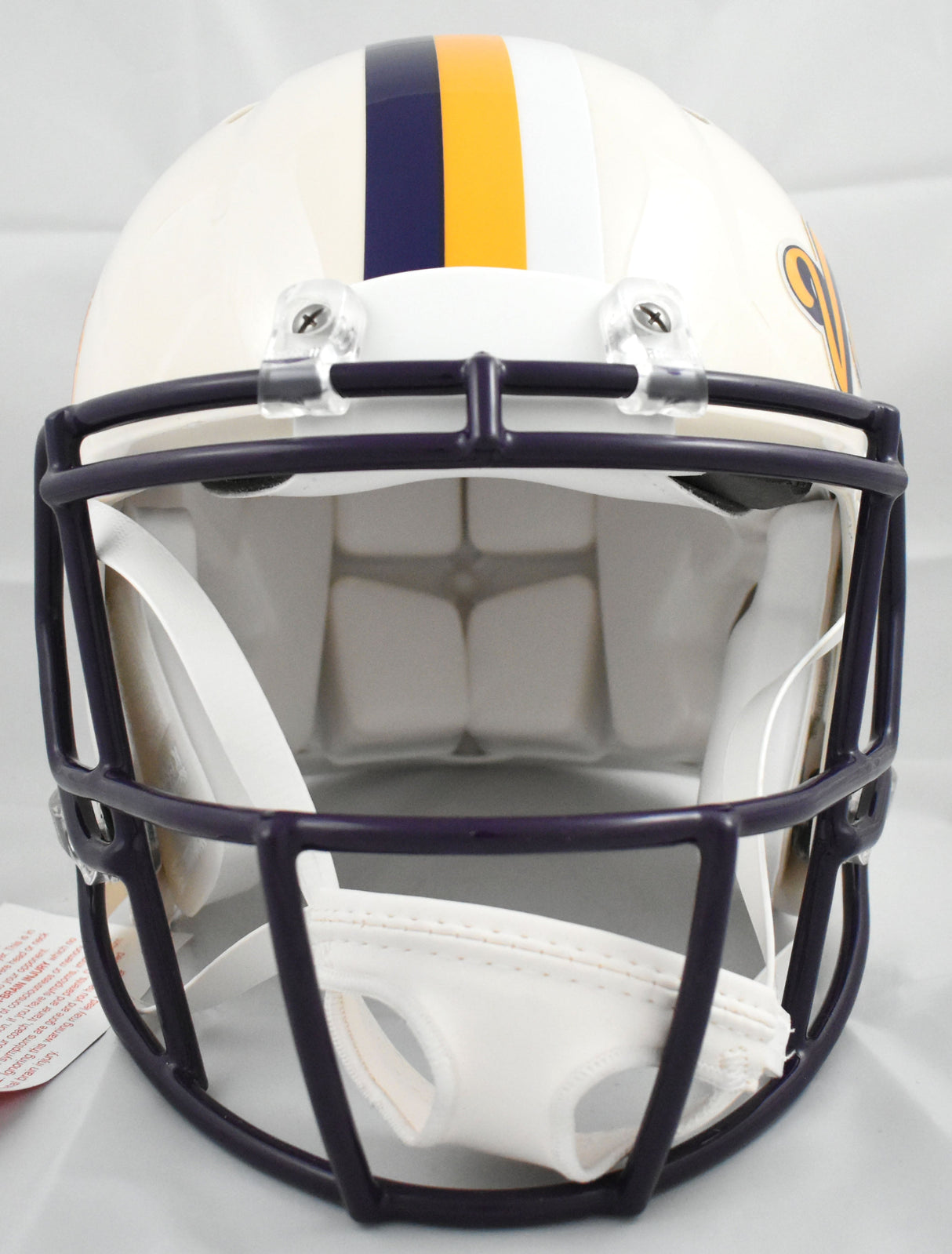 Justin Jefferson Signed Vikings F/S Retro Speed Authentic Helmet- Beckett W Holo