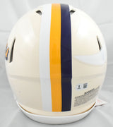 Justin Jefferson Signed Vikings F/S Retro Speed Authentic Helmet- Beckett W Holo