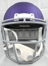 Justin Jefferson Autographed Vikings F/S Tribute Speed Helmet - Beckett W Holo
