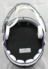Justin Jefferson Autographed Vikings F/S Tribute Speed Helmet - Beckett W Holo