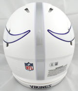 Justin Jefferson Signed Vikings F/S ALT Speed Authentic Helmet - Beckett W Holo