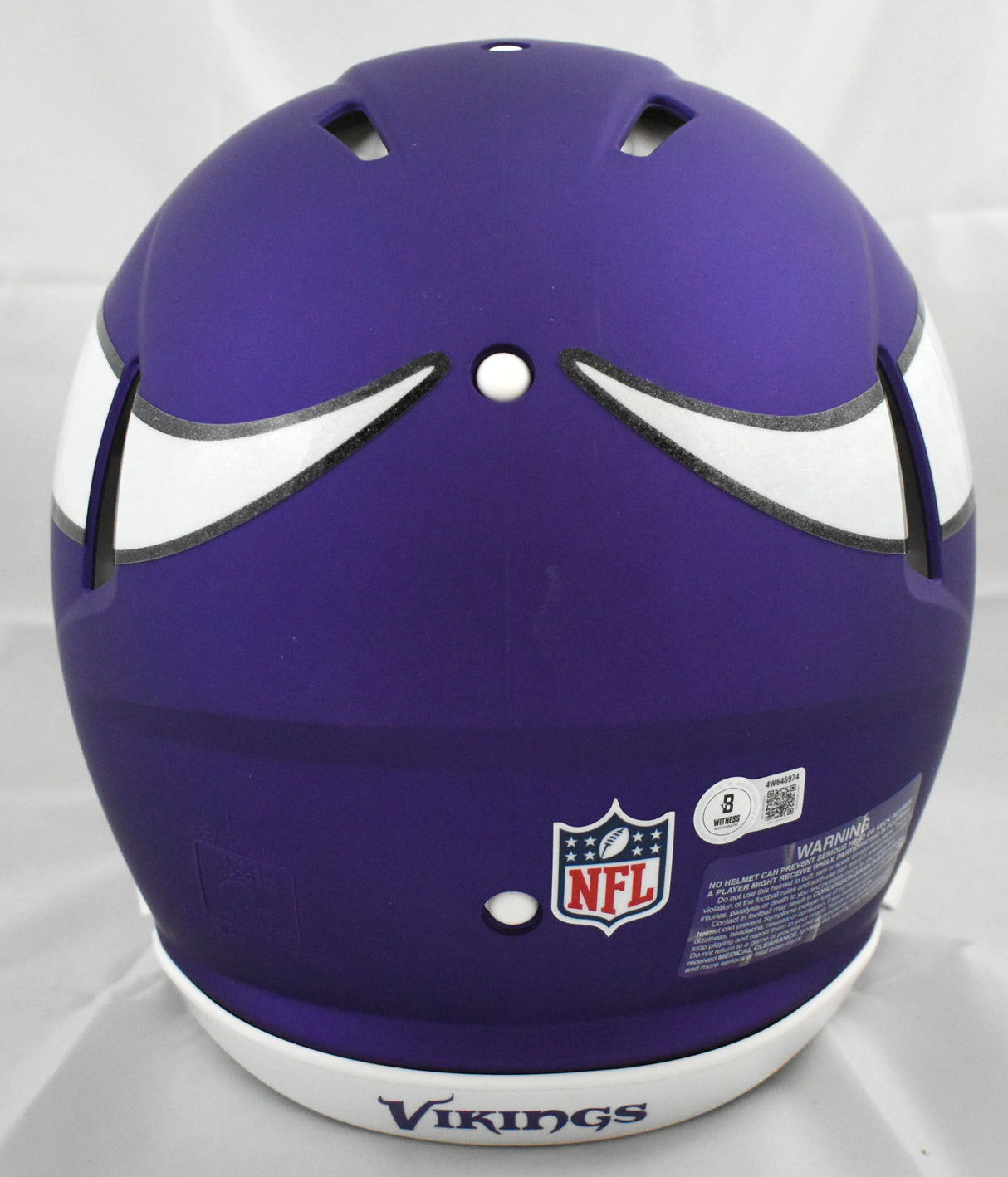 Justin Jefferson Autographed Vikings F/S Speed Authentic Helmet - Beckett W Holo