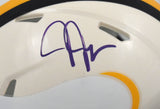 Justin Jefferson Autographed Vikings Retro Speed Mini Helmet - Beckett W Holo