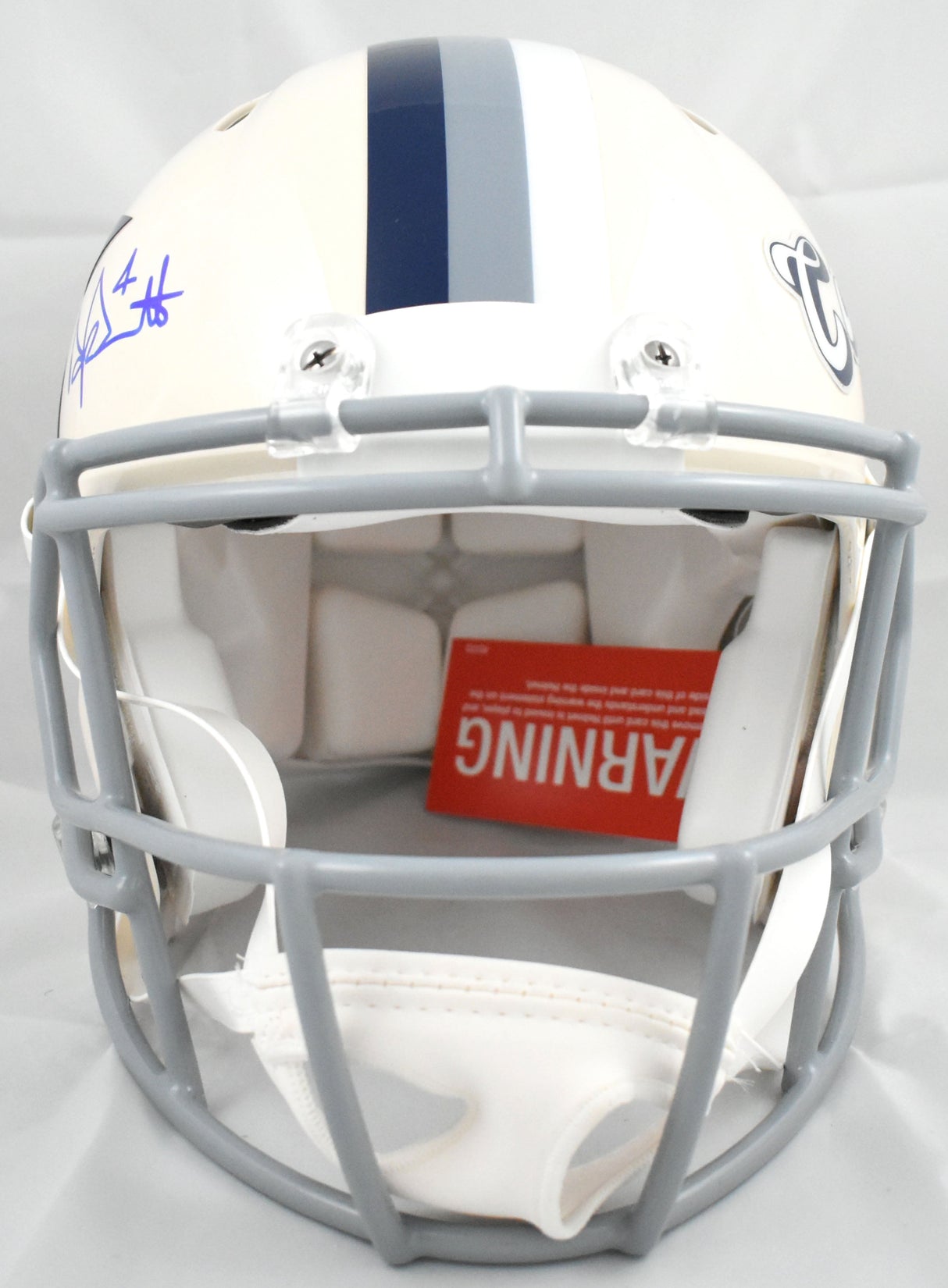 Dak Prescott Signed Dallas Cowboys F/S Retro Speed Authentic Helmet - Beckett W