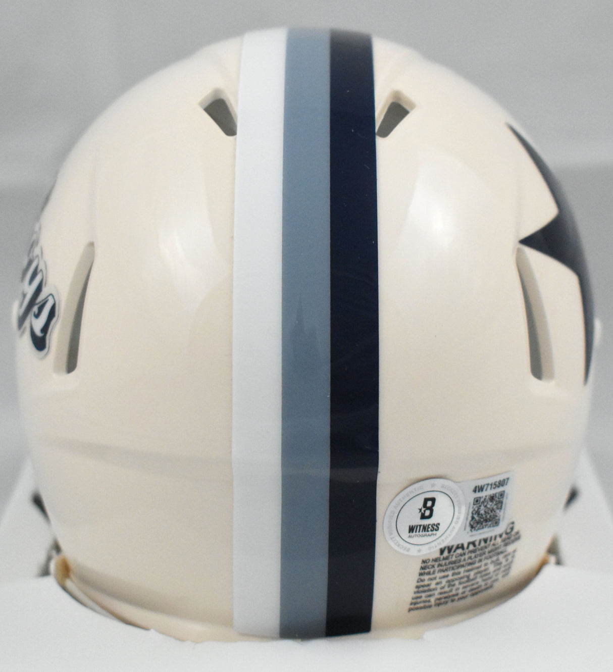 Dak Prescott Autographed Dallas Cowboys Retro Speed Mini Helmet - Beckett W Holo