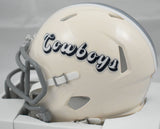 Dak Prescott Autographed Dallas Cowboys Retro Speed Mini Helmet - Beckett W Holo