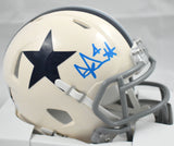 Dak Prescott Signed Cowboys Retro Speed Mini Helmet - Beckett W Holo *Light Blue