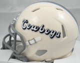 Dak Prescott Signed Cowboys Retro Speed Mini Helmet - Beckett W Holo *Light Blue