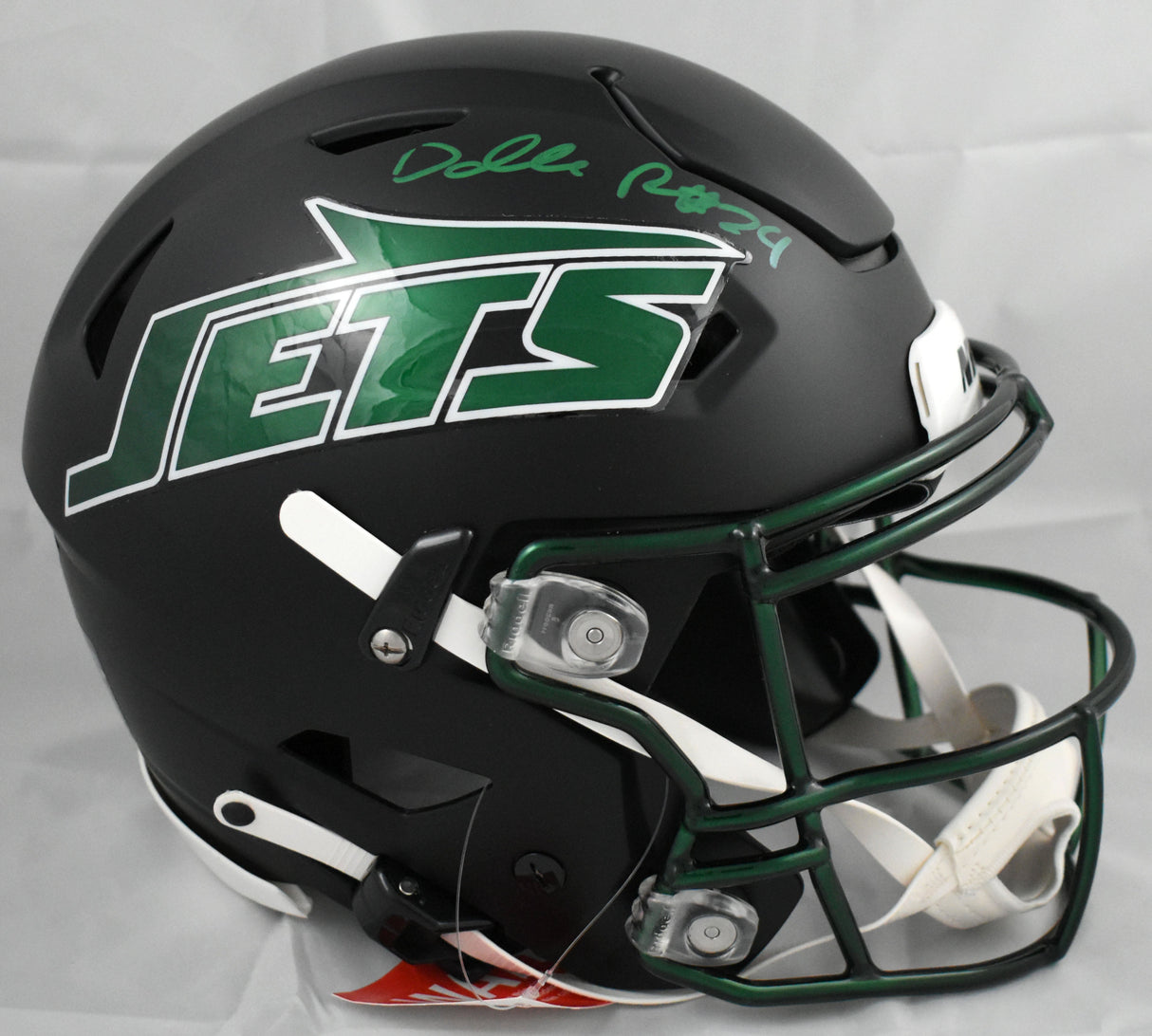 Darrelle Revis Autographed New York Jets F/S Alt 24 Speedflex Helmet - Beckett W