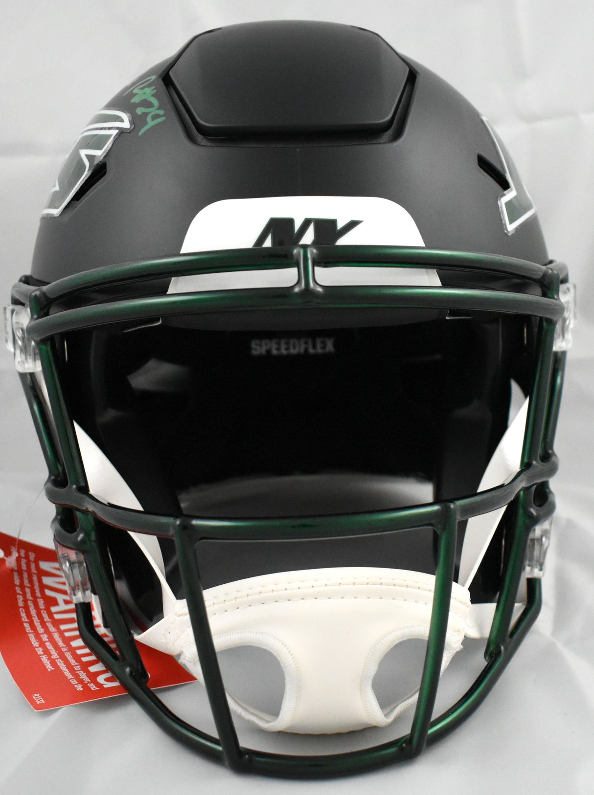 Darrelle Revis Autographed New York Jets F/S Alt 24 Speedflex Helmet - Beckett W