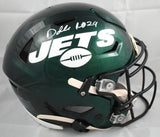 Darrelle Revis Autographed New York Jets F/S Speedflex Helmet - Beckett W Holo