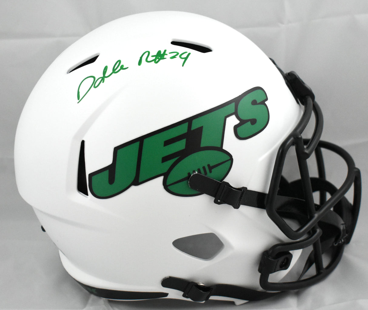 Darrelle Revis Autographed New York Jets F/S Lunar Speed Helmet - Beckett W Holo