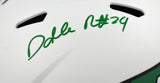 Darrelle Revis Autographed New York Jets F/S Lunar Speed Helmet - Beckett W Holo
