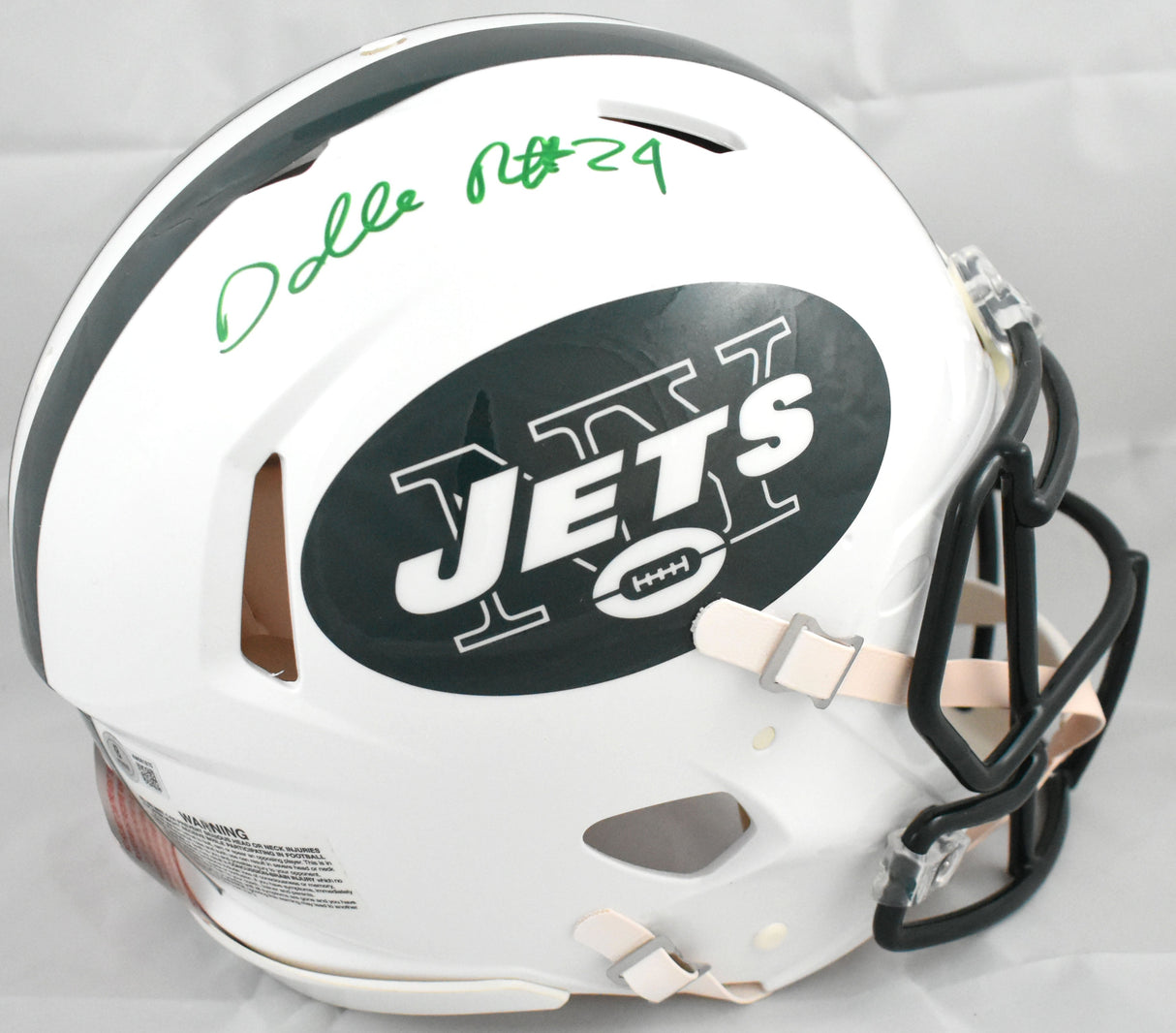 Darrelle Revis Signed New York Jets F/S Speed Authentic Helmet - Beckett W Holo