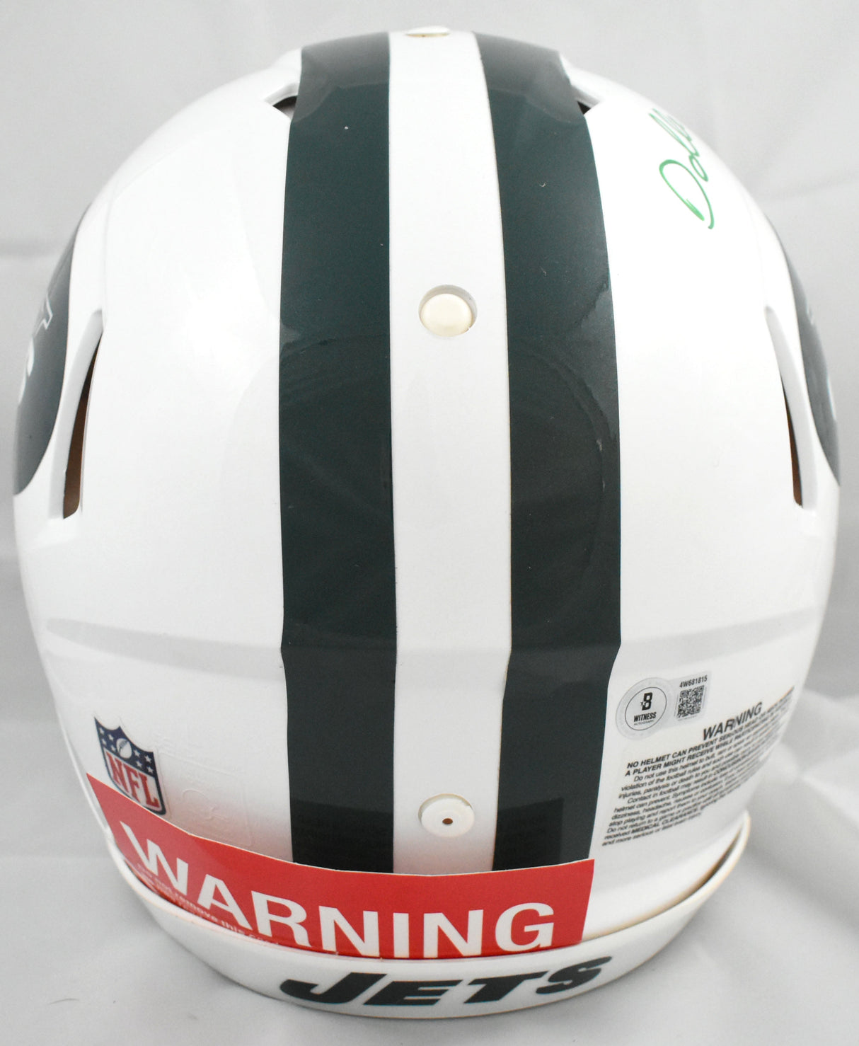 Darrelle Revis Signed New York Jets F/S Speed Authentic Helmet - Beckett W Holo