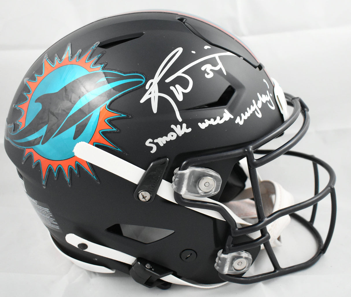 Ricky Williams Signed Dolphins F/S Rivalries Speedflex Helmet - Beckett W Holo