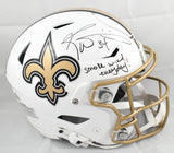 Ricky Williams Autographed Saints F/S ALT 2025 Speedflex Helmet - Beckett W Holo