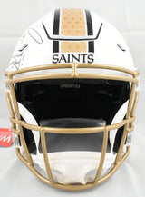 Ricky Williams Autographed Saints F/S ALT 2025 Speedflex Helmet - Beckett W Holo