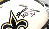 Ricky Williams Autographed Saints Retro Speed Mini Helmet - Beckett W Holo