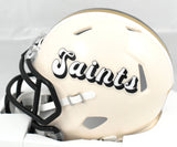 Ricky Williams Autographed Saints Retro Speed Mini Helmet - Beckett W Holo